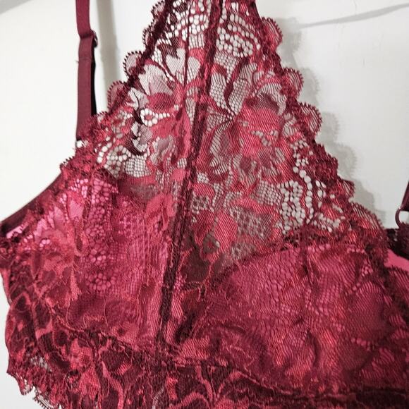 Victoria's Secret PINK Racerback Bralette Underwire Size 32DD Bra Front Closure - Picture 5 of 15